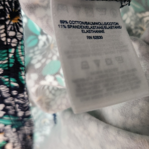 Women's Lands' End Floral Pants, Size M/P - Picture 4 of 9